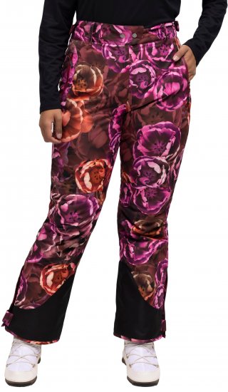 Ulla Popken Hyprar Rose Print Fully Lined Ski Pants Orange - Vaqueros & Pantalones de Mujer Tallas Grandes – Plus Size - 