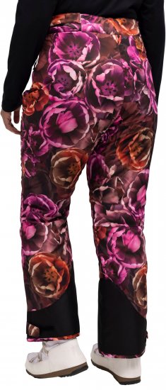 Ulla Popken Hyprar Rose Print Fully Lined Ski Pants Orange - Vaqueros & Pantalones de Mujer Tallas Grandes – Plus Size - 