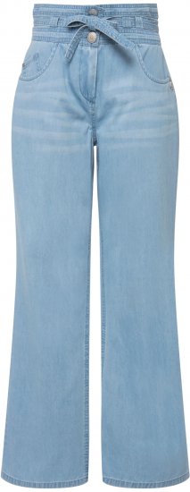 Ulla Popken Soft Denim Wide Leg Jeans Blue Denim - Vaqueros & Pantalones de Mujer Tallas Grandes – Plus Size - Vaqueros y pantalones, EU 42-70