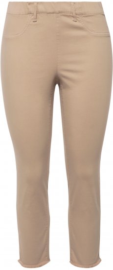 Ulla Popken Stretch Blend Bengaline Pants Dark Putty - Vaqueros & Pantalones de Mujer Tallas Grandes – Plus Size - 