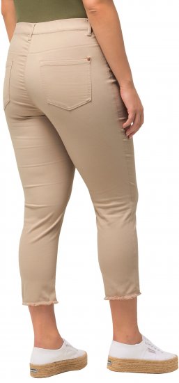 Ulla Popken Stretch Blend Bengaline Pants Dark Putty - Vaqueros & Pantalones de Mujer Tallas Grandes – Plus Size - 