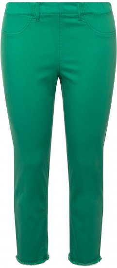 Ulla Popken Stretch Blend Bengaline Pants Emerald Green - Vaqueros & Pantalones de Mujer Tallas Grandes – Plus Size - 
