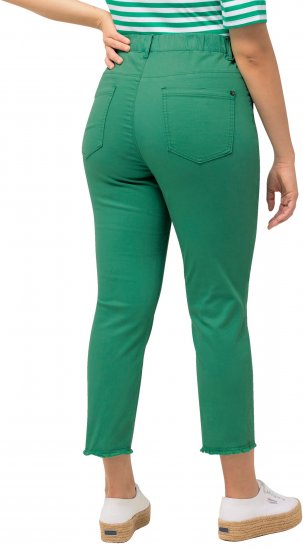 Ulla Popken Stretch Blend Bengaline Pants Emerald Green - Vaqueros & Pantalones de Mujer Tallas Grandes – Plus Size - 