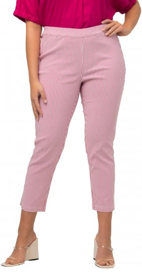 Ulla Popken Stretch Blend Bengaline Pants Pale Lilac - Vaqueros & Pantalones de Mujer Tallas Grandes – Plus Size - 