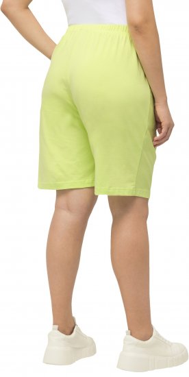 Ulla Popken Stretch Knit Bermuda Shorts Green - Vaqueros & Pantalones de Mujer Tallas Grandes – Plus Size - 