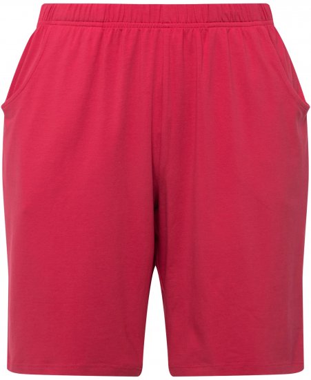 Ulla Popken Stretch Knit Bermuda Shorts Red - Vaqueros & Pantalones de Mujer Tallas Grandes – Plus Size - 
