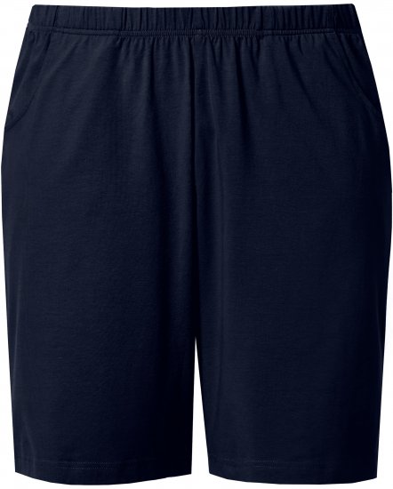 Ulla Popken Stretch Knit Bermuda Shorts Blue - Vaqueros & Pantalones de Mujer Tallas Grandes – Plus Size - 