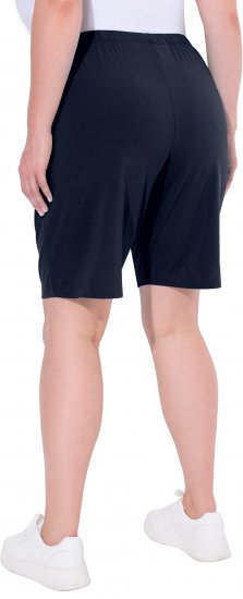 Ulla Popken Stretch Knit Bermuda Shorts Blue - Vaqueros & Pantalones de Mujer Tallas Grandes – Plus Size - 
