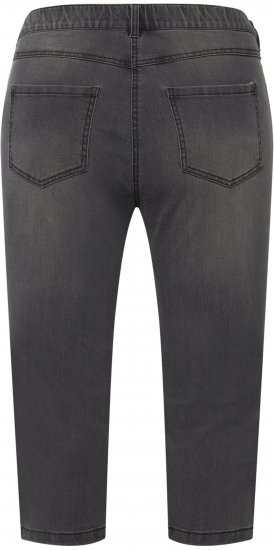 Ulla Popken Basic Capri Sarah Fit Jeans Gray - Vaqueros & Pantalones de Mujer Tallas Grandes – Plus Size - 