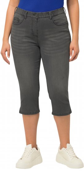 Ulla Popken Basic Capri Sarah Fit Jeans Gray - Vaqueros & Pantalones de Mujer Tallas Grandes – Plus Size - 