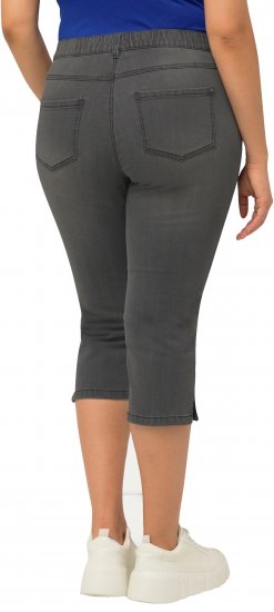 Ulla Popken Basic Capri Sarah Fit Jeans Gray - Vaqueros & Pantalones de Mujer Tallas Grandes – Plus Size - 