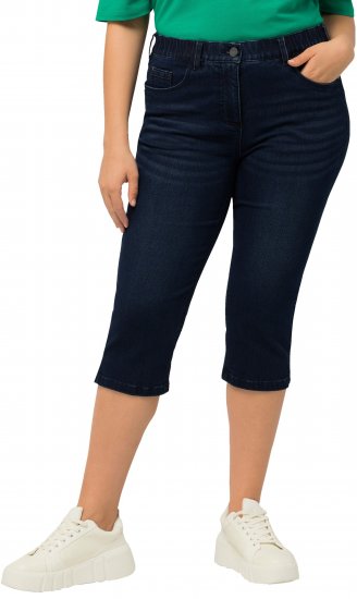 Ulla Popken Basic Capri Sarah Fit Jeans Denim Blue - Vaqueros & Pantalones de Mujer Tallas Grandes – Plus Size - 