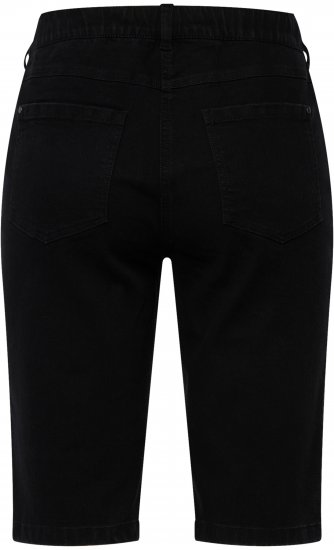 Ulla Popken Basic Denim Mandy Bermuda Shorts Black - Vaqueros & Pantalones de Mujer Tallas Grandes – Plus Size - 