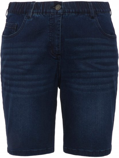 Ulla Popken Basic Denim Mandy Bermuda Shorts Blue Denim - Vaqueros & Pantalones de Mujer Tallas Grandes – Plus Size - 