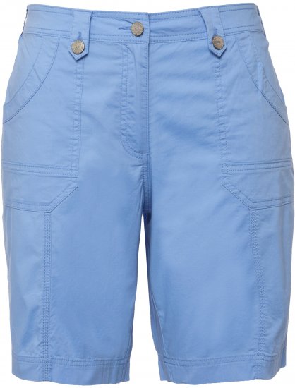 Ulla Popken Cargo Bermuda Shorts Cloud Blue - Vaqueros & Pantalones de Mujer Tallas Grandes – Plus Size - 
