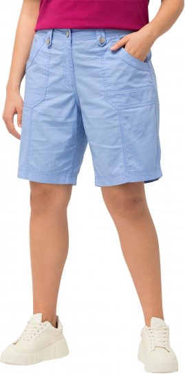 Ulla Popken Cargo Bermuda Shorts Cloud Blue - Vaqueros & Pantalones de Mujer Tallas Grandes – Plus Size - 