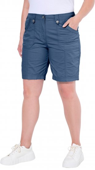 Ulla Popken Cargo Bermuda Shorts Atlantic Blue - Vaqueros & Pantalones de Mujer Tallas Grandes – Plus Size - 
