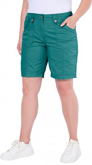Ulla Popken Cargo Bermuda Shorts Teal - Vaqueros & Pantalones de Mujer Tallas Grandes – Plus Size - 