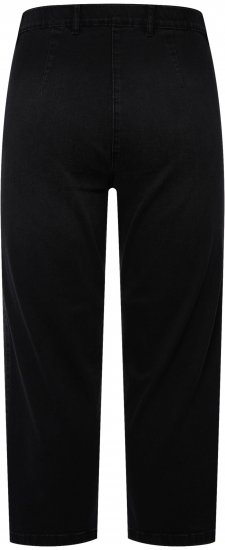 Ulla Popken Cropped Stretch Blend Mony Jeans Black - Vaqueros & Pantalones de Mujer Tallas Grandes – Plus Size - 