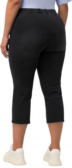 Ulla Popken Cropped Stretch Blend Mony Jeans Black - Vaqueros & Pantalones de Mujer Tallas Grandes – Plus Size - 