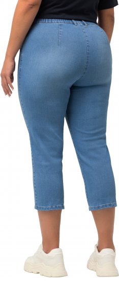 Ulla Popken Cropped Stretch Blend Mony Jeans Blue - Vaqueros & Pantalones de Mujer Tallas Grandes – Plus Size - 