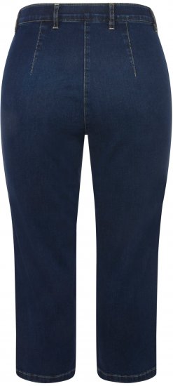 Ulla Popken Cropped Stretch Blend Mony Jeans Blue Denim - Vaqueros & Pantalones de Mujer Tallas Grandes – Plus Size - 