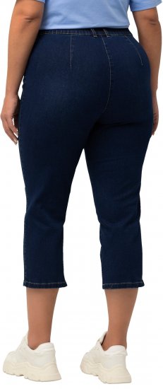 Ulla Popken Cropped Stretch Blend Mony Jeans Blue Denim - Vaqueros & Pantalones de Mujer Tallas Grandes – Plus Size - 