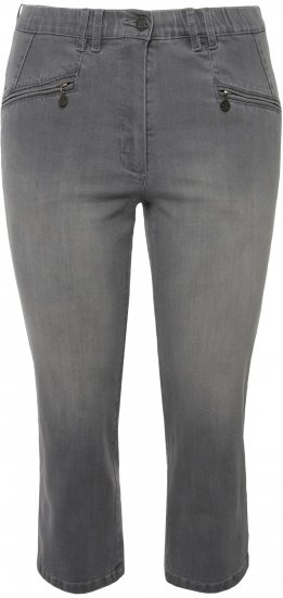 Ulla Popken Cropped Stretch Blend Mony Jeans Denim Blue - Vaqueros & Pantalones de Mujer Tallas Grandes – Plus Size - Vaqueros y pantalones, EU 42-70