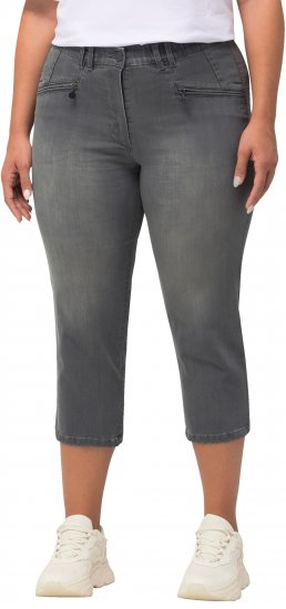 Ulla Popken Cropped Stretch Blend Mony Jeans Denim Blue - Vaqueros & Pantalones de Mujer Tallas Grandes – Plus Size - Vaqueros y pantalones, EU 42-70