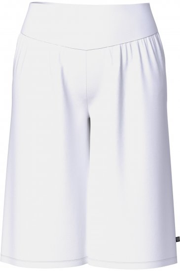 Ulla Popken Wide Leg Flared Bermuda Shorts White - Vaqueros & Pantalones de Mujer Tallas Grandes – Plus Size - 