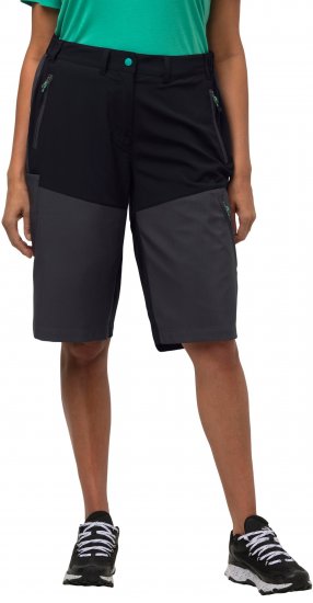 Ulla Popken Water Repellent Nordic Walking Shorts Black - Vaqueros & Pantalones de Mujer Tallas Grandes – Plus Size - Vaqueros y pantalones, EU 42-70