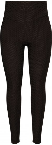 Ulla Popken Textured High Waisted Leggings Grey - Vaqueros & Pantalones de Mujer Tallas Grandes – Plus Size - 