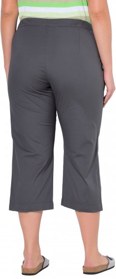 Ulla Popken Cropped Ruby Fit Pants Graphite Grey - Vaqueros & Pantalones de Mujer Tallas Grandes – Plus Size - 