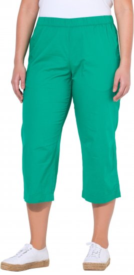 Ulla Popken Cropped Ruby Fit Pants Emerald Green - Vaqueros & Pantalones de Mujer Tallas Grandes – Plus Size - 