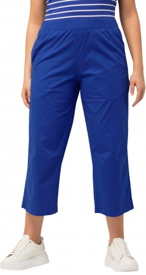 Ulla Popken Cropped Ruby Fit Pants Blue - Vaqueros & Pantalones de Mujer Tallas Grandes – Plus Size - 