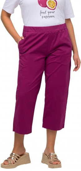 Ulla Popken Cropped Ruby Fit Pants Magnolia Red - Vaqueros & Pantalones de Mujer Tallas Grandes – Plus Size - 