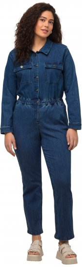 Ulla Popken Denim Boiler Suit Blue Denim - Vaqueros & Pantalones de Mujer Tallas Grandes – Plus Size - 