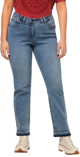 Ulla Popken Wide Leg Stretch Fit Mandy Jeans Light Blue Denim - Vaqueros & Pantalones de Mujer Tallas Grandes – Plus Size - 