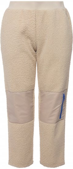 Ulla Popken Teddy Fleece Knee Patch Pants Beige - Vaqueros & Pantalones de Mujer Tallas Grandes – Plus Size - 