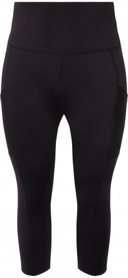 Ulla Popken Cropped High Waisted Leggings Black - Vaqueros & Pantalones de Mujer Tallas Grandes – Plus Size - 