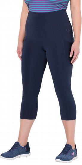 Ulla Popken Cropped High Waisted Leggings Navy - Vaqueros & Pantalones de Mujer Tallas Grandes – Plus Size - 