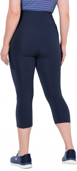 Ulla Popken Cropped High Waisted Leggings Navy - Vaqueros & Pantalones de Mujer Tallas Grandes – Plus Size - 