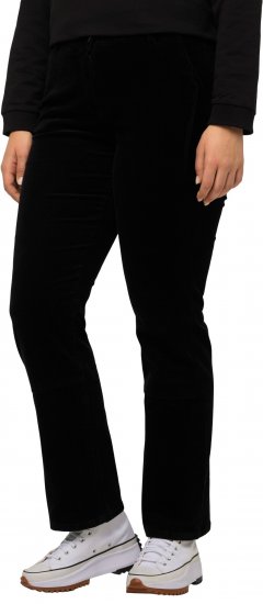 Ulla Popken Mandy Corduroy Pants Black - Vaqueros & Pantalones de Mujer Tallas Grandes – Plus Size - 