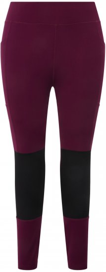 Ulla Popken High Waisted Hiking Leggings Purple - Vaqueros & Pantalones de Mujer Tallas Grandes – Plus Size - Vaqueros y pantalones, EU 42-70