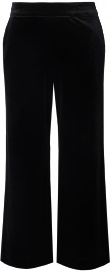 Ulla Popken Velvet Suit Pants Black - Vaqueros & Pantalones de Mujer Tallas Grandes – Plus Size - 