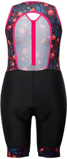 Ulla Popken Functional Padded Zip Front Cycling Leotard Black - Vaqueros & Pantalones de Mujer Tallas Grandes – Plus Size - 