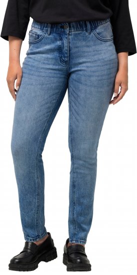 Ulla Popken Distressed Wash Jeans Blue - Vaqueros & Pantalones de Mujer Tallas Grandes – Plus Size - 