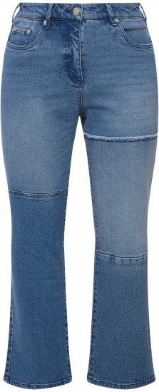 Ulla Popken Patchwork Jeans Blue - Vaqueros & Pantalones de Mujer Tallas Grandes – Plus Size - 