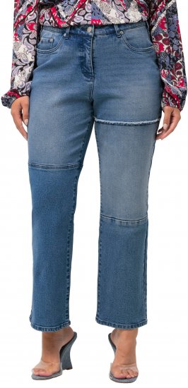 Ulla Popken Patchwork Jeans Blue - Vaqueros & Pantalones de Mujer Tallas Grandes – Plus Size - 