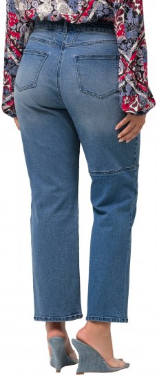 Ulla Popken Patchwork Jeans Blue - Vaqueros & Pantalones de Mujer Tallas Grandes – Plus Size - 